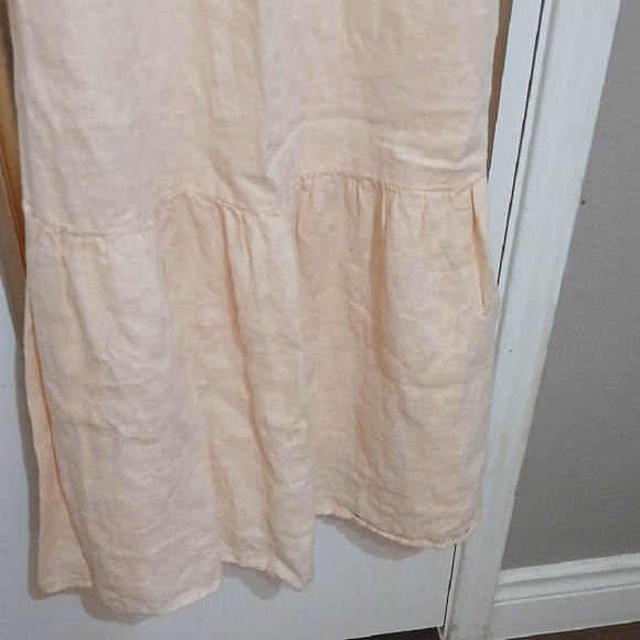 ♡Cloth & Stone Soft Peach 100% Linen Maxi Dress♡ - Picture 5 of 17